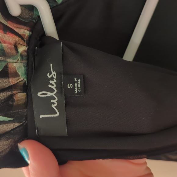 Floral Black Romper - Picture 4 of 4